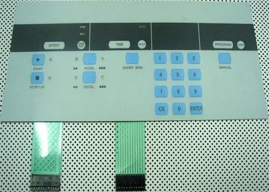 Backlit het Membraanschakelaar van het siliconetoetsenbord in Industrieel Controle/Veiligheidssysteem