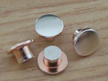 Het Zilveren Elektrocontact van hoge Precisietrimetal voor Minidrukknopschakelaar